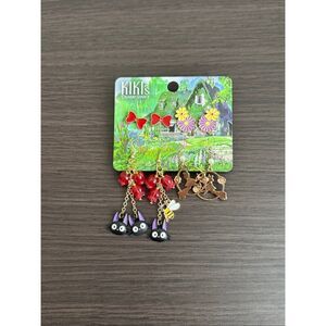 Studio Ghibli Kiki's Delivery Service Floral Earrings Set